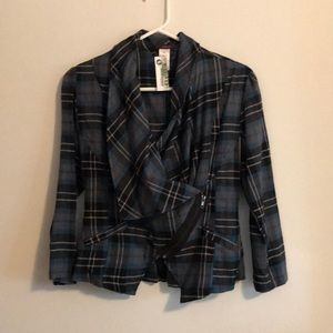 Lightweight cotton side zip  jacket